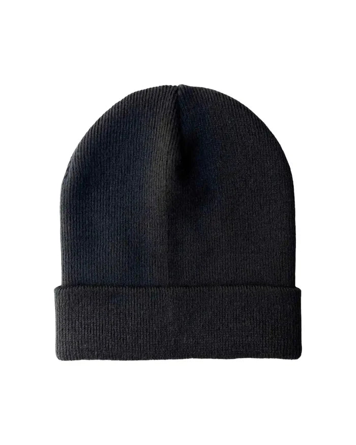 Classic Silent Cuffed Beanie, Midnight Black