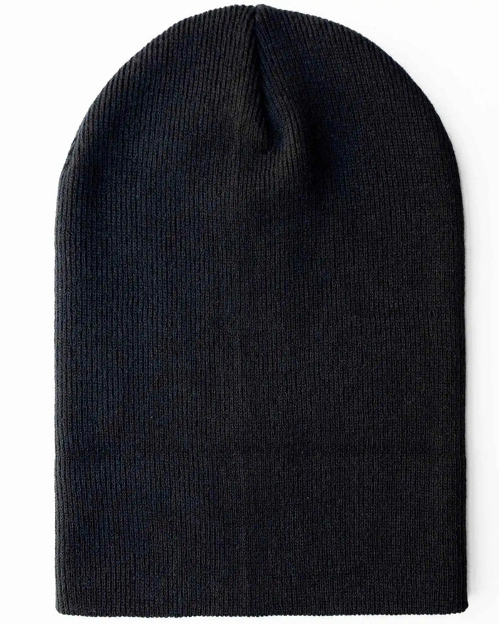 Classic Silent Cuffed Beanie, Midnight Black