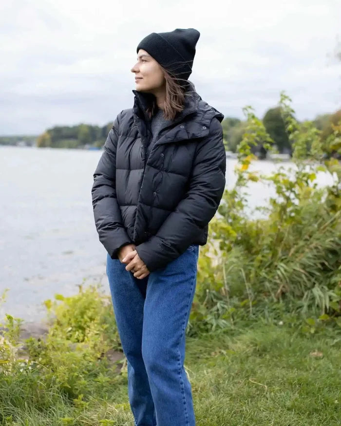 Classic Silent Cuffed Beanie, Midnight Black