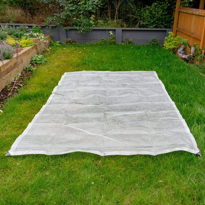 Clear XL-Grade Tarpaulin 8m x 10m Waterproof Tarpaulin Cover Reinforced Eyelets