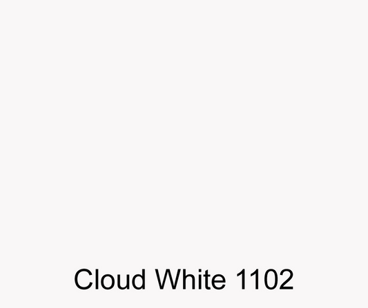 Cloud white shade color swatch for custom colored gel coat that is great for boat building, repairs, molds, spray up processes and hand lay up.