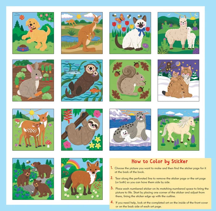 Color By Sticker Furry Friends