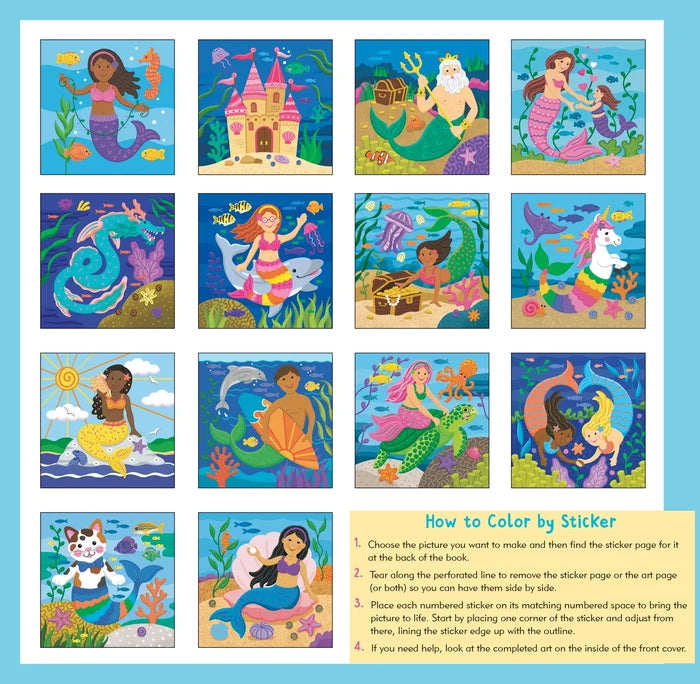 Color By Sticker Mermaids & More