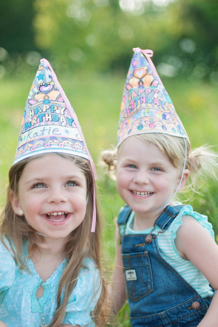 Colour A Birthday Hat - 4 Pack