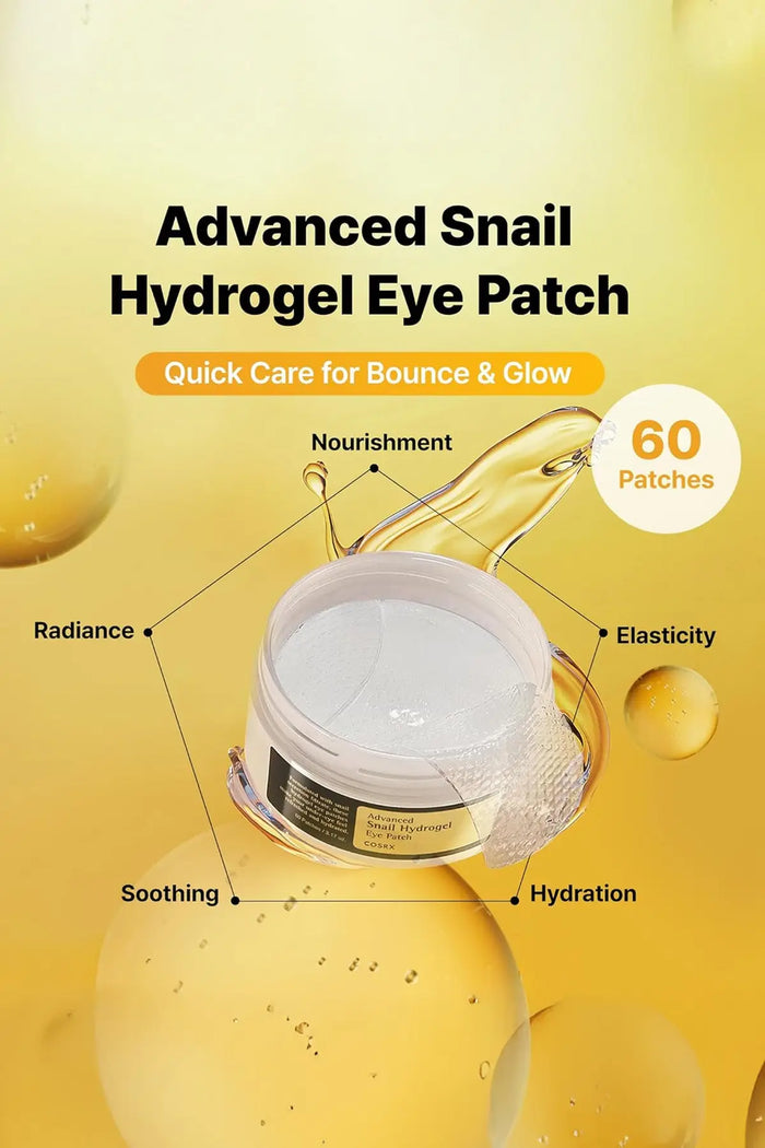 COSRX ADVANCED SNAIL HYDROGEL EYE PATCH 60PCS - BSW BEAUTY CANADA