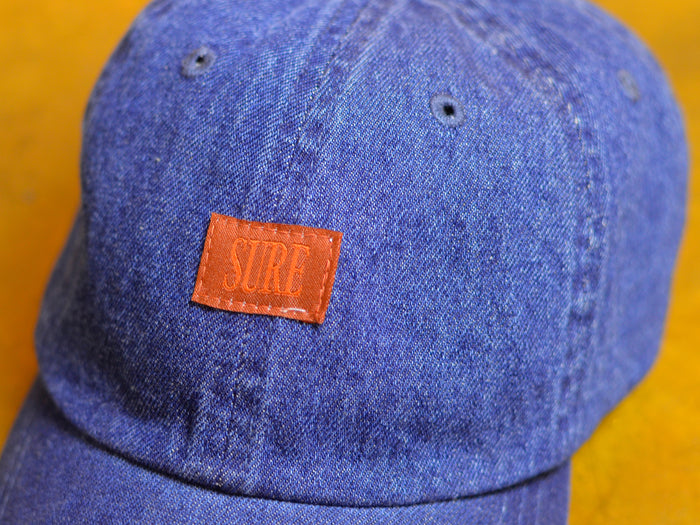 Crew 6 Panel Denim Cap - Dark Blue