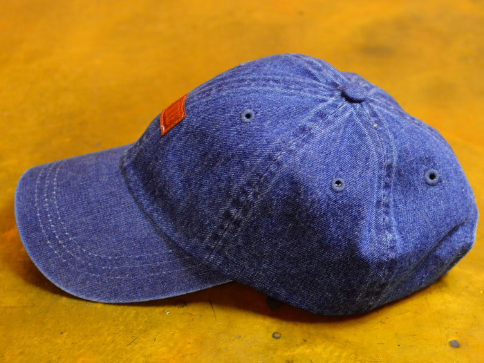 Crew 6 Panel Denim Cap - Dark Blue