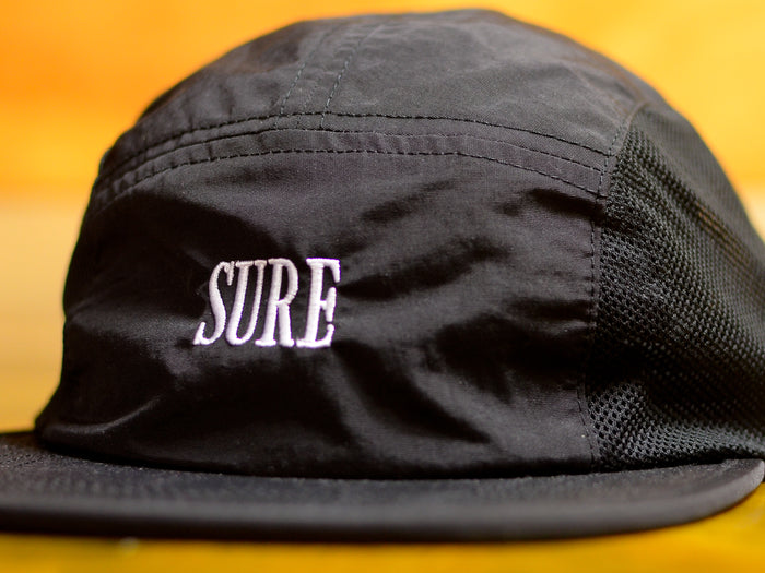 Crew Embroidered Athletic Cap - Black