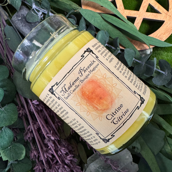 Crystal Magic Citrine Spell Candle
