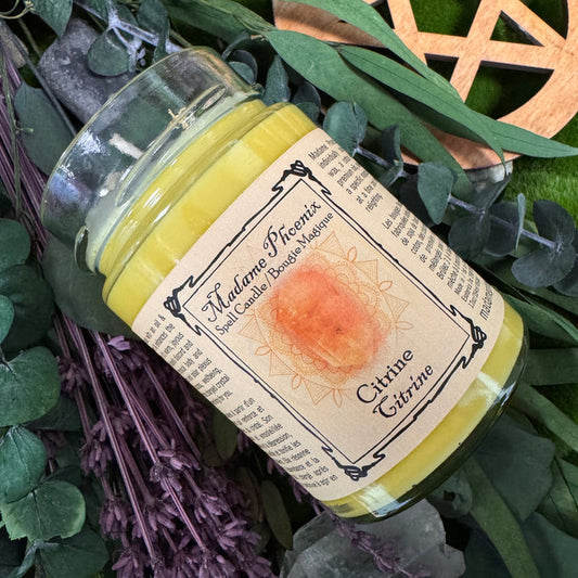 Crystal Magic Citrine Spell Candle