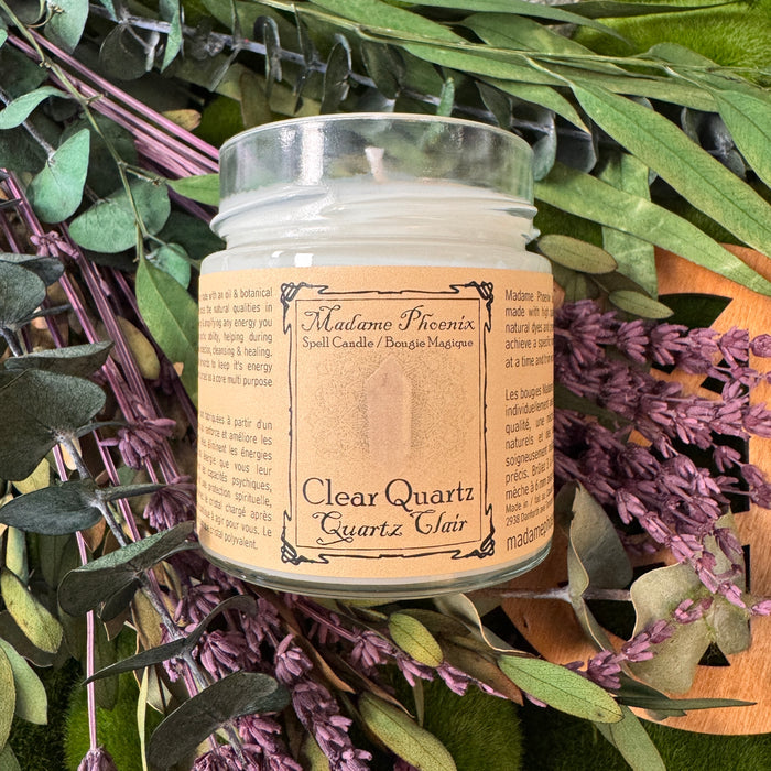 Crystal Magic Clear Quartz Spell Candle