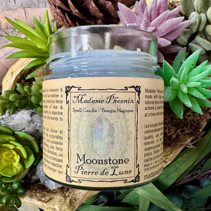 Crystal Magic Moonstone Candle