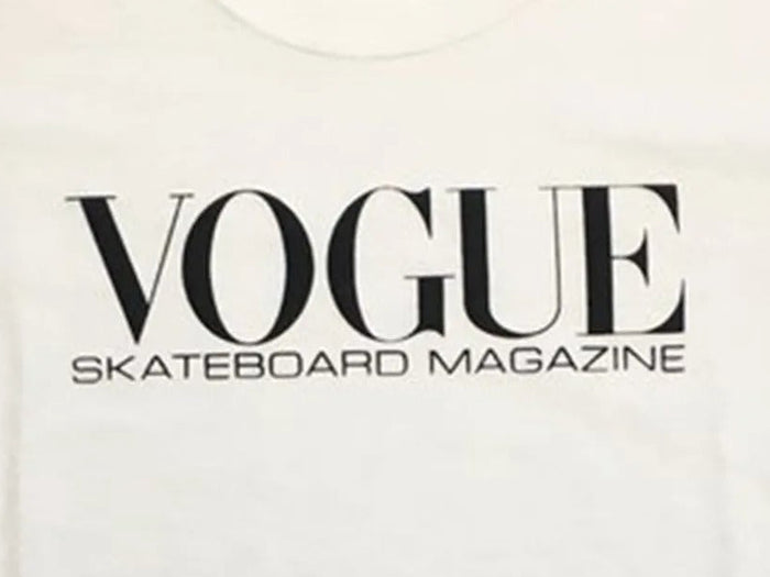 Dear Skating - Vogue Skateboard Magazine T-Shirt - White