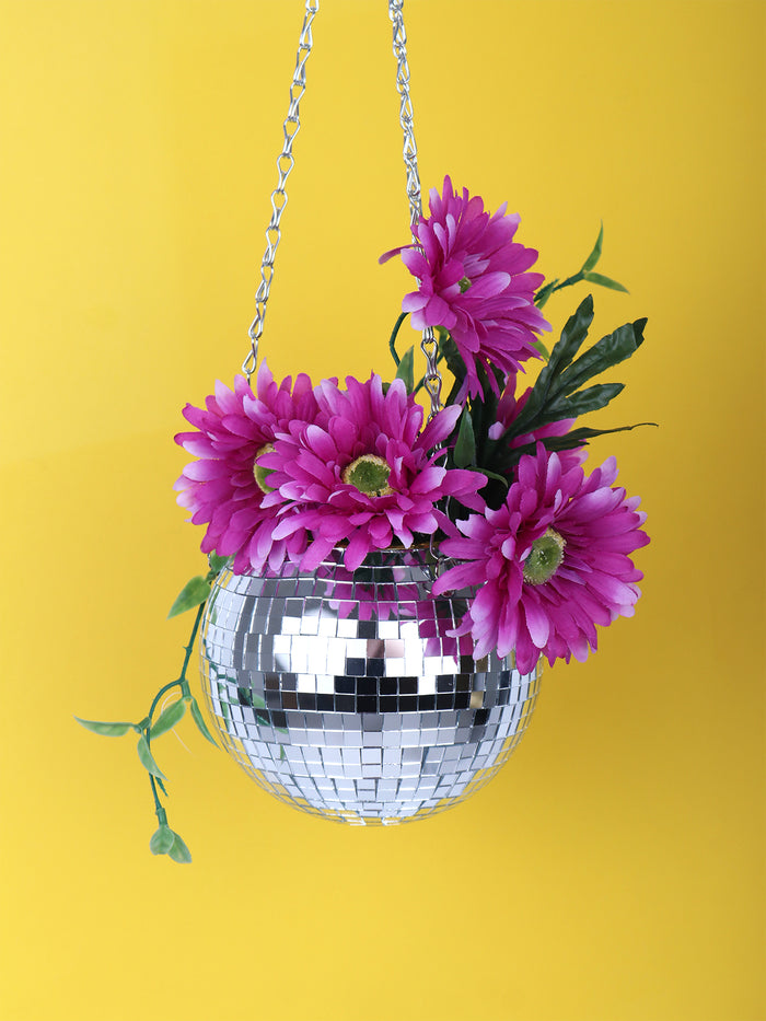 Disco Ball Planter - 6 inch | One Colour-Image 1