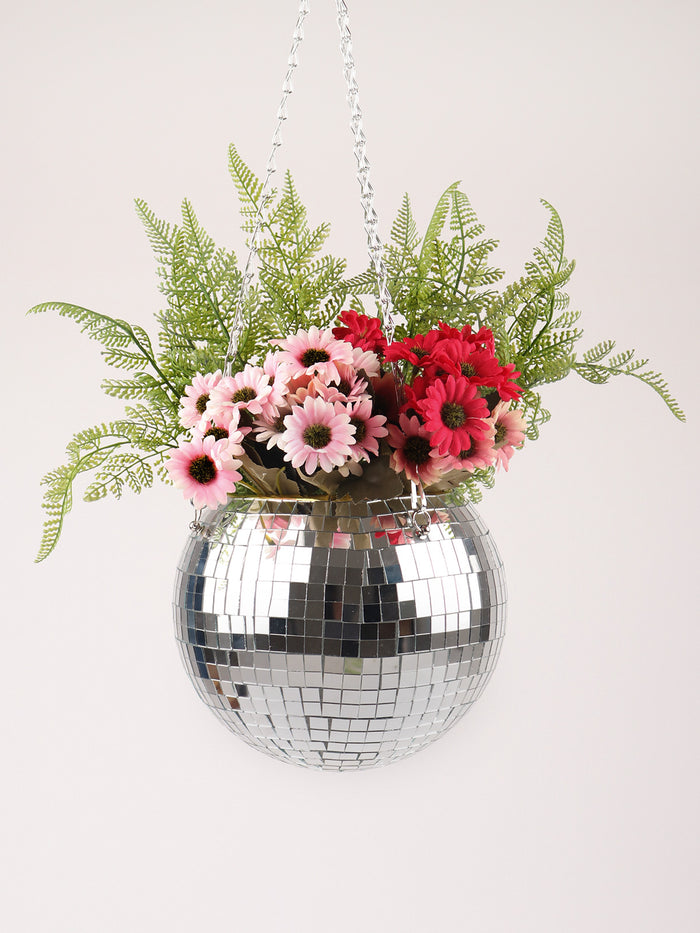 Disco Ball Planter - 8 inch | One Colour-Image 1