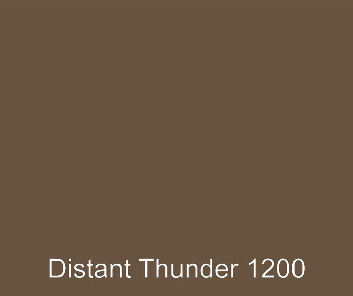 Distant Thunder custom color polyester gel coat that has good weather, heat and water resistance.