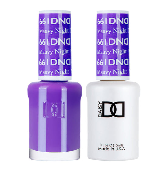 DND Gel Nail Polish Duo 661 - Mauvy Night