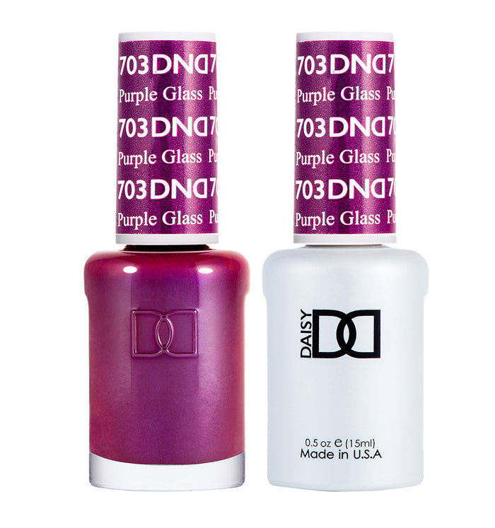 DND Gel Nail Polish Duo 703 - Purple Glass