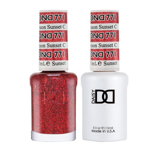 DND Gel Nail Polish Duo 771 - Crimson Sunset