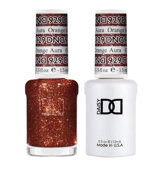 DND Gel Super Glitters #929 Orange Aura