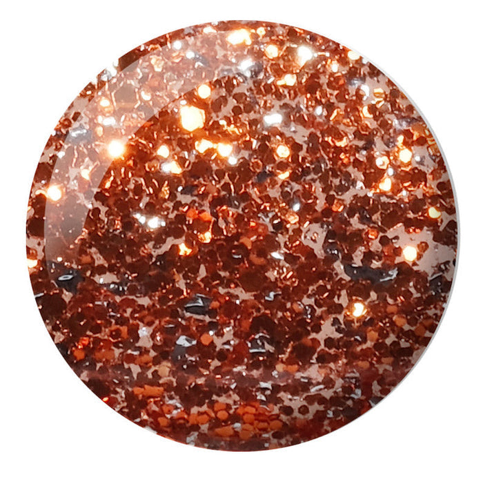 DND Gel Super Glitters #929 Orange Aura