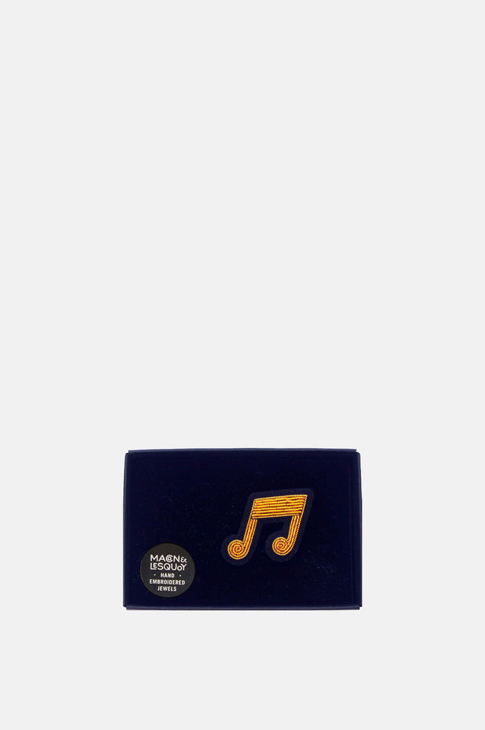 Double Note Brooch