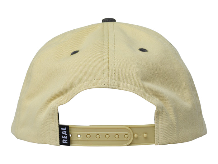 Emb Snapback Cap - Tan / Charcoal