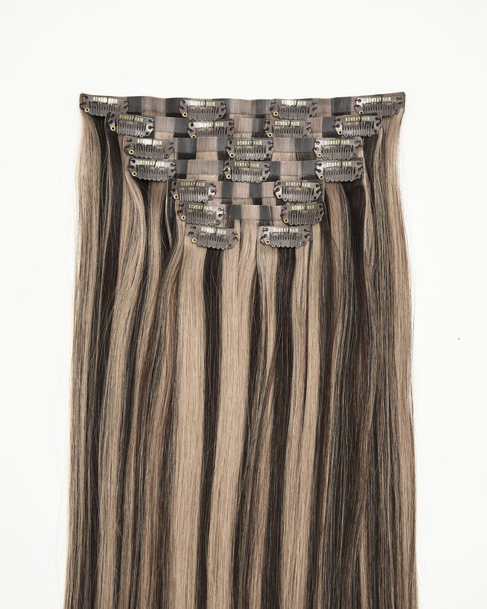 Espresso Ash Brown Highlights (P2/8A) Seamless Clip-Ins