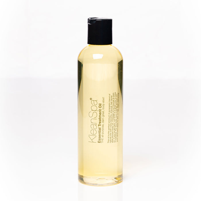 medium bottle of tropical body oil