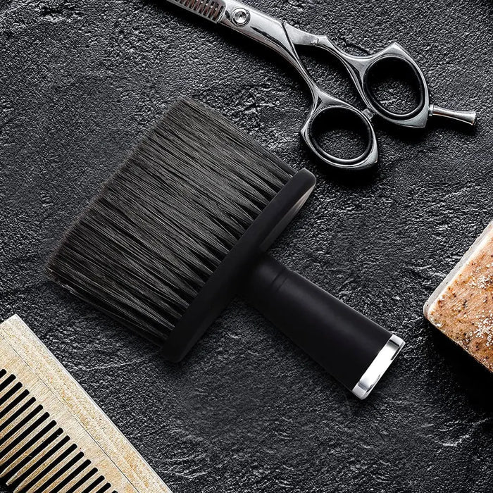 Extra-Wide Stand Up Neck Duster With Soft Nylon Bristles - BUYBARBER.COM