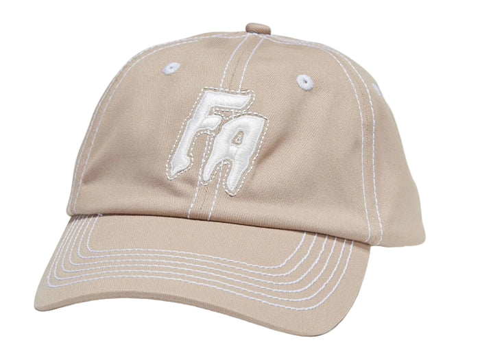 F.A. - Seduction Contrast Stitch 6 Panel Cap - Khaki