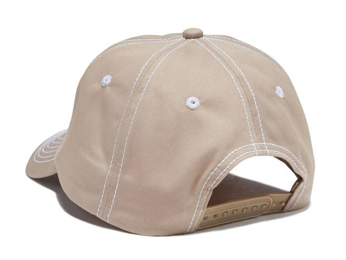 F.A. - Seduction Contrast Stitch 6 Panel Cap - Khaki