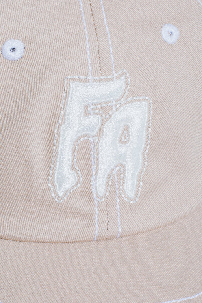 F.A. - Seduction Contrast Stitch 6 Panel Cap - Khaki