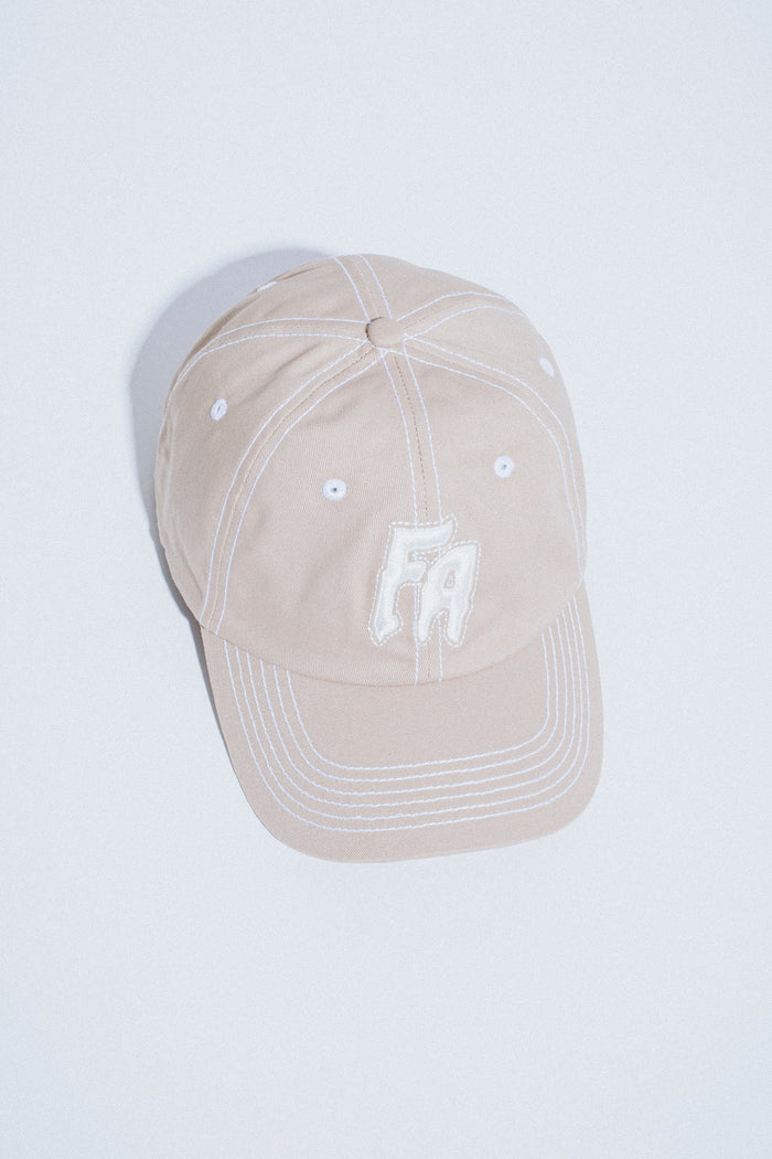 F.A. - Seduction Contrast Stitch 6 Panel Cap - Khaki
