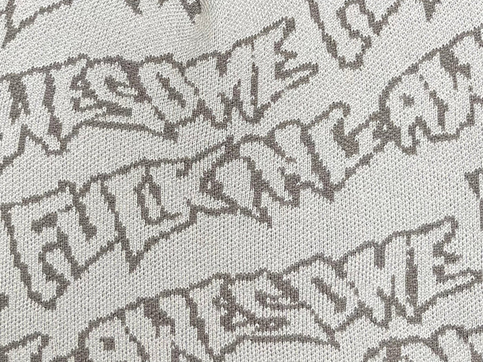 F.A. - Stamp Repeat Skully - Grey / Cream