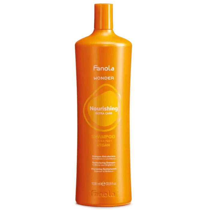 Fanola Wonder Nourishing Softness And Brightness Restructuring shampoo 1000 ML - Hairdressing Supplies