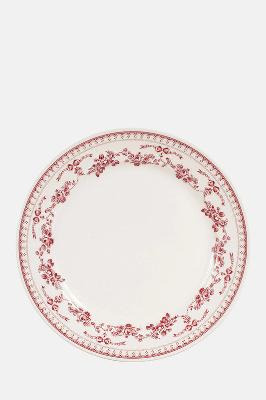 Comptoir de Famille Faustine Dinner Plate Burgundy.