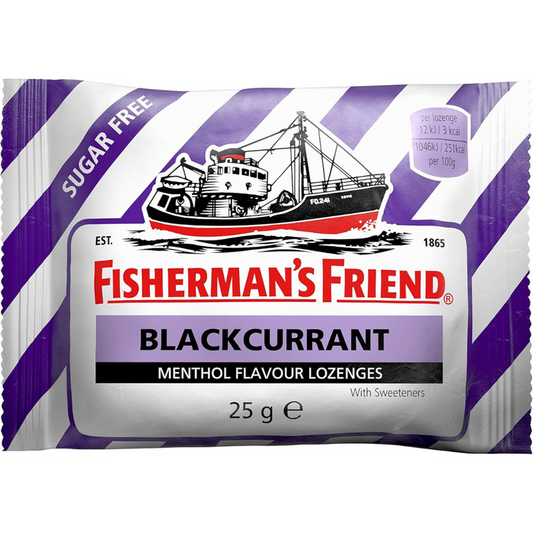 Fisherman's Friend Blackcurrant Lozenges Pack of 24 (25g) (T)
