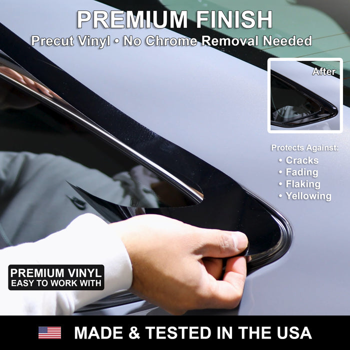 Fits Toyota Crown Signia 2025-2027 Vinyl Chrome Delete Grille Blackout Decal Stickers Overlay Film - Bogar Tech Designs