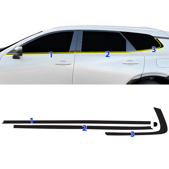 Fits Toyota Crown Signia 2025-2027 Vinyl Chrome Delete Grille Blackout Decal Stickers Overlay Film - Bogar Tech Designs