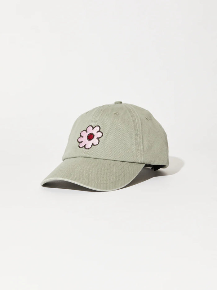 Flower - Organic Hemp 6 Panel Cap | Olive-Image 1
