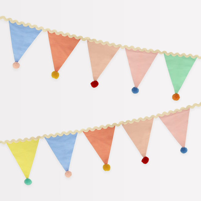 Meri Meri - Garland - Pastel Pom Pom Flag