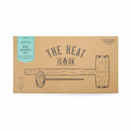 GENTLEMEN'S "BBQ Lovers Kit" Meat Tenderizer & Thermometer
