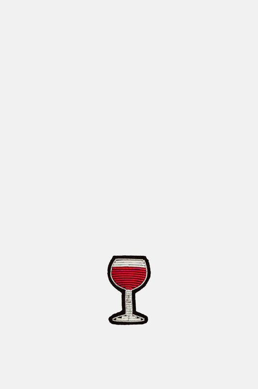 Macon & Lesquoy Glass of Red Wine Brooch.