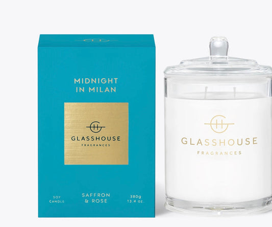 Glasshouse Midnight In Milan 380gm Soy Wax Candle