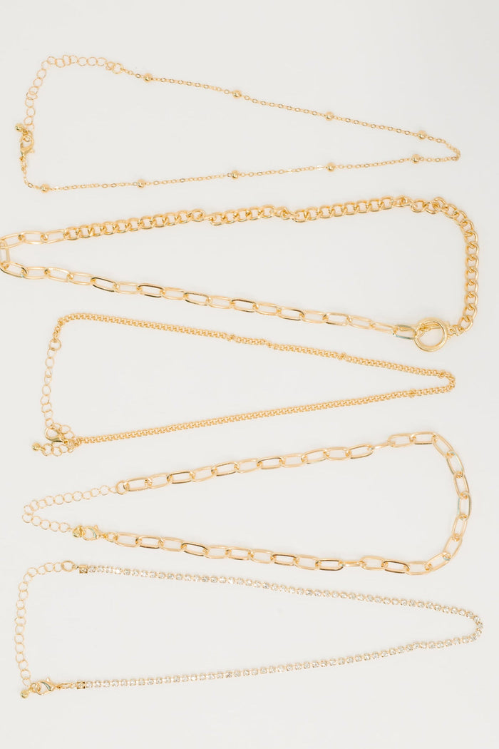 Golden Hour Links Everyday Set in Gold