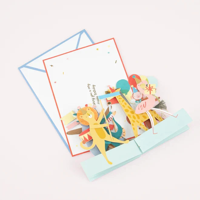 Meri Meri - Greeting Card - Animal Parade Concertina
