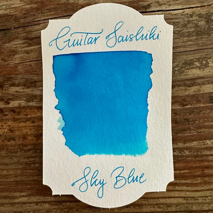 Guitar Saishiki Fountain Pen Ink - Sky Blue