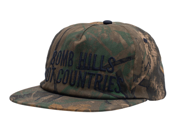GX1000 - Bomb Hills Not Countries Snapback Cap - Camo