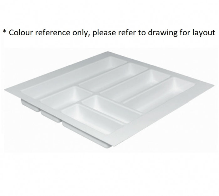 Hafele Classico 500 Cutlery Tray Suits 900mm Drawer